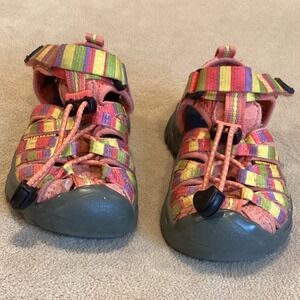 Keen Kids Sandals - Pink, Yellow, Green Stripes